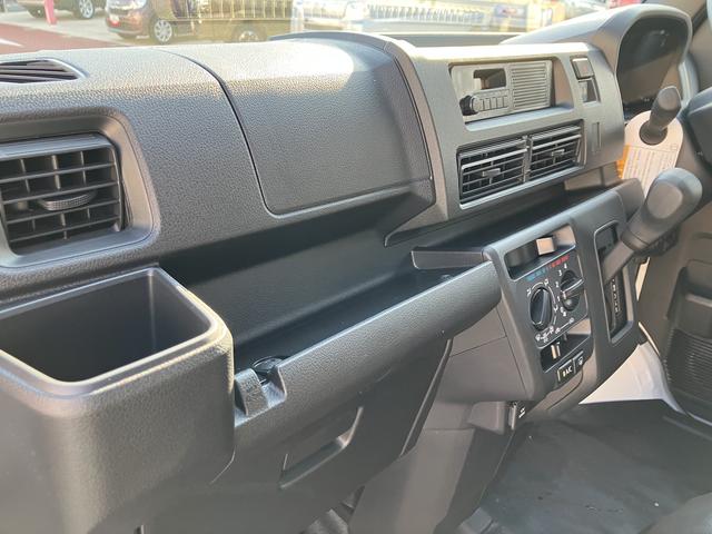 ハイゼットカーゴＤＸ　届け出済み未使用車　電動格納ミラー　両側スライドドア保証　新車保証・まごころ保証　１年間・走行距離無制限付き　アイドリングストップ　前後コーナーセンサー　車線逸脱制御　最大積載量３５０Ｋｇ　ＦＭ／ＡＭラジオ（東京都）の中古車