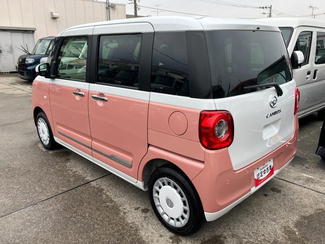 ムーヴキャンバスストライプスＧ　両側電動スライドドア　ＬＥＤヘッドランプ保証　新車保証・まごころ保証　１年間・走行距離無制限付き　両側電動スライドドア　ＬＥＤヘッドランプ　キーフリーシステム　コーナーセンサー　アイドリングストップ　前席シートヒーター　オートライト（東京都）の中古車
