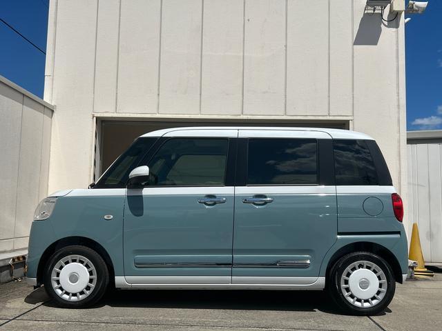ムーヴキャンバスストライプスGターボ保証 新車保証・まごころ保証 1年間・走行距離無制限付き・7インチナビ・バックカメラ・ドラレコ・ETC装備・LEDヘッドライト装備・シートヒーター装備(東京都)の中古車