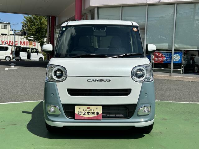 ムーヴキャンバスストライプスＧ　両側電動スライドドア　ＬＥＤヘッドランプ保証　新車保証・まごころ保証　１年間・走行距離無制限付き　ＬＥＤヘッドランプ　ＬＥＤフォグランプ　コーナーセンサー　アイドリングストップ　両側電動スライドドア　電動パーキングブレーキ　シートヒーター（東京都）の中古車