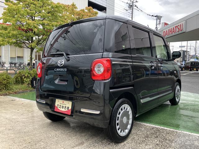 ムーヴキャンバスセオリーＧ　ＬＥＤヘッドランプ　電動パーキングブレーキ保証　新車保証・まごころ保証　１年間・走行距離無制限付き　前席シートヒーター　電動パーキングブレーキ　ＬＥＤヘッドランプ　ＬＥＤフォグランプ　コーナーセンサー　アイドリングストップ（東京都）の中古車