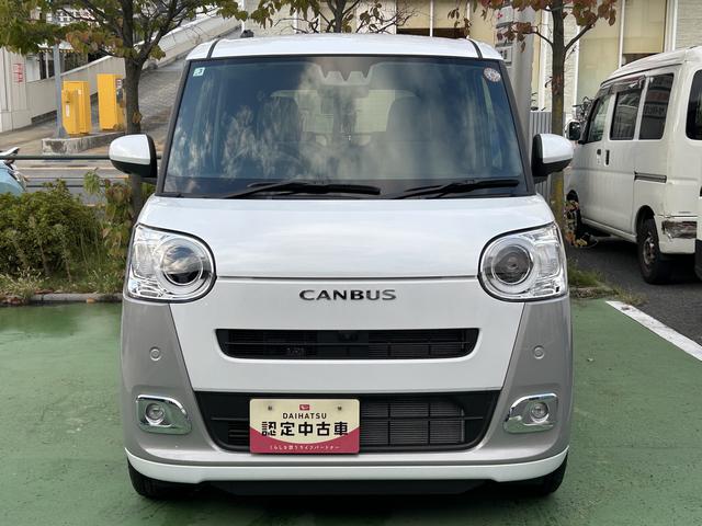 ムーヴキャンバスストライプスＧ・ＣＤオーディオ保証　新車保証・まごころ保証　１年間・走行距離無制限付き・ＣＤオーディオ・ナビ対応パノラマカメラ・両側電動スライドドア・フロアマット・前席左右シートヒーター・運転席シートリフト・サイドエアバッグ（東京都）の中古車