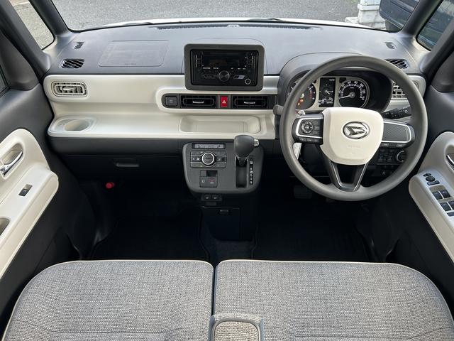 ムーヴキャンバスストライプスＧ・ＣＤオーディオ保証　新車保証・まごころ保証　１年間・走行距離無制限付き・ＣＤオーディオ・ナビ対応パノラマカメラ・両側電動スライドドア・フロアマット・前席左右シートヒーター・運転席シートリフト・サイドエアバッグ（東京都）の中古車