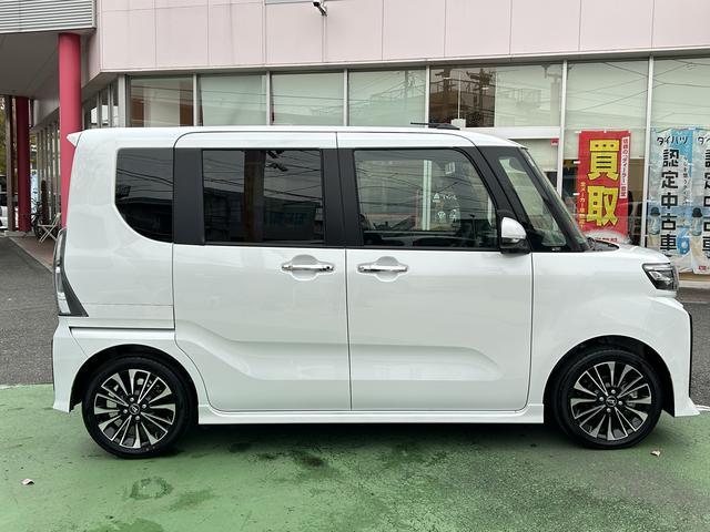 タントカスタムＲＳ　純正ナビ　ＥＴＣ車載器　ドライブレコーダー保証　新車保証・まごころ保証　１年間・走行距離無制限付き　純正７インチナビ　ＥＴＣ車載器　ドライブレコーダー　コーナーセンサー　キーフリーシステム　前席シートヒーター　電動パーキングブレーキ（東京都）の中古車