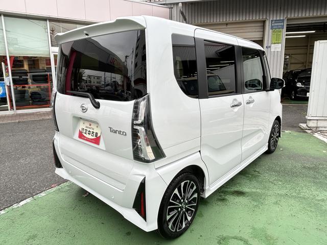 タントカスタムＲＳ　純正ナビ　ＥＴＣ車載器　ドライブレコーダー保証　新車保証・まごころ保証　１年間・走行距離無制限付き　純正７インチナビ　ＥＴＣ車載器　ドライブレコーダー　コーナーセンサー　キーフリーシステム　前席シートヒーター　電動パーキングブレーキ（東京都）の中古車