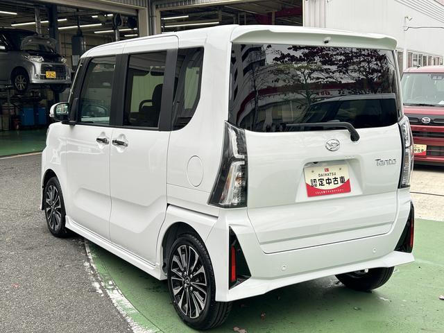 タントカスタムＲＳ　純正ナビ　ＥＴＣ車載器　ドライブレコーダー保証　新車保証・まごころ保証　１年間・走行距離無制限付き　純正７インチナビ　ＥＴＣ車載器　ドライブレコーダー　コーナーセンサー　キーフリーシステム　前席シートヒーター　電動パーキングブレーキ（東京都）の中古車