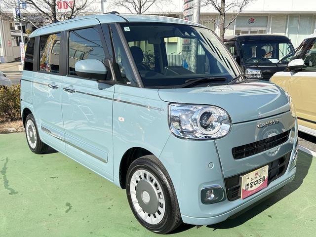 ムーヴキャンバスセオリーＧ　両側電動スライドドア　前席シートヒーター保証　新車保証・まごころ保証　１年間・走行距離無制限付き　両側電動スライドドア　前席シートヒーター　電動パーキングブレーキ　ＬＥＤヘッドランプ　ＬＥＤフォグランプ　キーフリシステム（東京都）の中古車