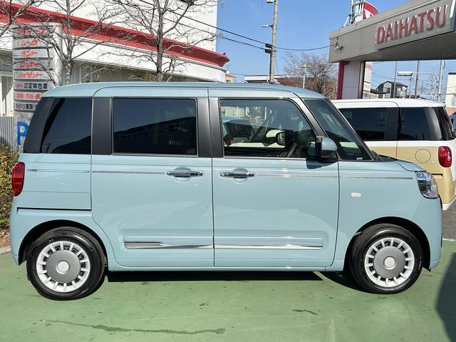 ムーヴキャンバスセオリーＧ　両側電動スライドドア　前席シートヒーター保証　新車保証・まごころ保証　１年間・走行距離無制限付き　両側電動スライドドア　前席シートヒーター　電動パーキングブレーキ　ＬＥＤヘッドランプ　ＬＥＤフォグランプ　キーフリシステム（東京都）の中古車