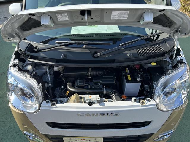 ムーヴキャンバスストライプスＧ　前席シートヒーター　ＬＥＤヘッドランプ保証　新車保証・まごころ保証　１年間・走行距離無制限付き　両側電動スライドドア　前席シートヒーター　コーナーセンサー　ＬＥＤヘッドランプ　ＬＥＤフォグランプ　キーフリーシステム　電動パーキングブレーキ（東京都）の中古車