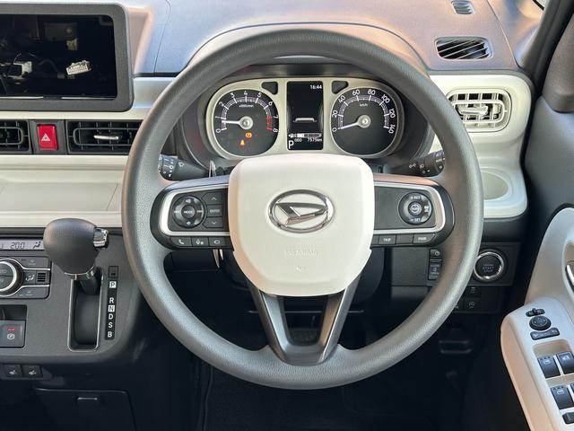 ムーヴキャンバスストライプスＧターボ　ＬＥＤヘッドランプ　キーフリー保証　新車保証・まごころ保証　１年間・走行距離無制限付き　ＬＥＤヘッドランプ　キーフリーシステム　前席シートヒーター　両側電動スライドドア　アイドリングストップ　アダプティブクルーズコントロール（東京都）の中古車