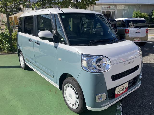 ムーヴキャンバスストライプスG 9インチディスプレイオーディオ装備保証 新車保証・まごころ保証 1年間・走行距離無制限付き・9インチディスプレイオーディオ装備・LEDヘッドライト装備・シートヒーター装備(東京都)の中古車