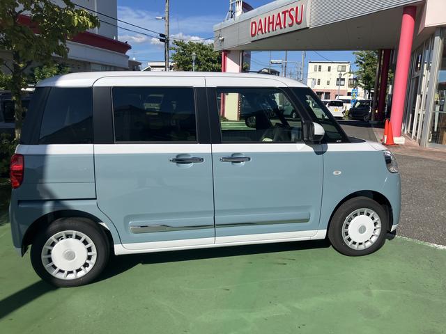 ムーヴキャンバスストライプスG 9インチディスプレイオーディオ装備保証 新車保証・まごころ保証 1年間・走行距離無制限付き・9インチディスプレイオーディオ装備・LEDヘッドライト装備・シートヒーター装備(東京都)の中古車