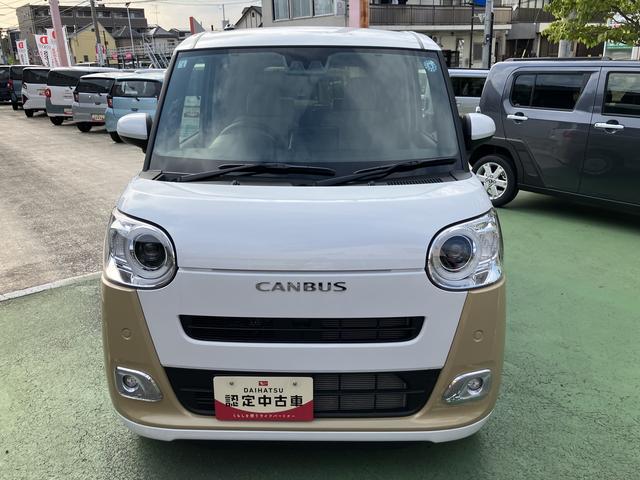 ムーヴキャンバスストライプスG 9インチディスプレイオーディオ装備保証 新車保証・まごころ保証 1年間・走行距離無制限付き・9インチディスプレイオーディオ装備・LEDヘッドライト装備・シートヒーター装備(東京都)の中古車