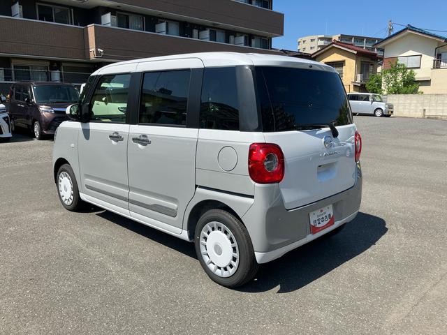 ムーヴキャンバスストライプスＧ新車保証継承／電動パーキングブレーキ／バックカメラ／両側電動スライドドア／全席シートヒーター／スマートキー／ホットカップホルダー／ＬＥＤオートヘッドライト／コーナーセンサー／カーテンエアバック（千葉県）の中古車