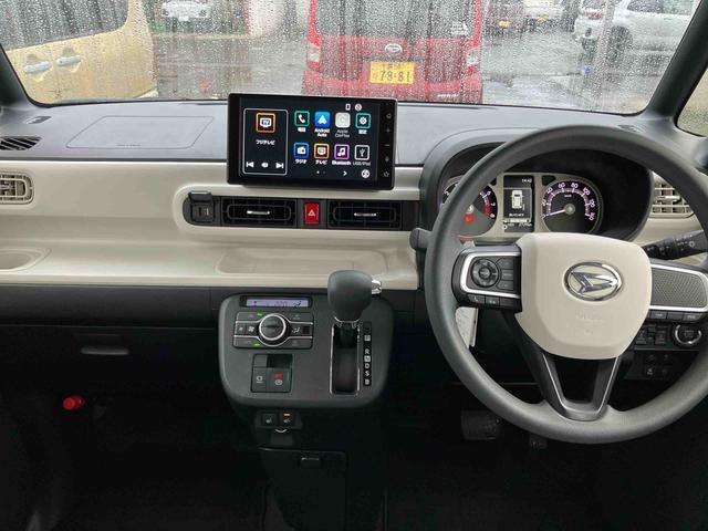 ムーヴキャンバスストライプスＧ９型ＤＰオーディオ／ＢＴ／ＴＶ／バックカメラ／ステアリングスイッチ　ワイヤレス充電　両側パワスラ　ＬＥＤヘッド＆フォグライト　シートヒーター　保温カップホルダー　電動駐車ブレーキ　衝突被害軽減ブレーキ（千葉県）の中古車