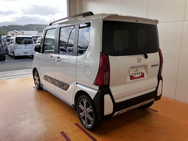 タントファンクロスターボ　ｅｃｏ　ＩＤＬＥ非装着車サポカーＳワイド適合　ミラクルオープンドア　両側オートスライドドア　Ｂカメラ　電動パーキングブレーキ　ステアリングスイッチ　シートヒーター　コーナーセンサー　ＵＳＢ接続端子　Ｐスタート　キーフリー（神奈川県）の中古車