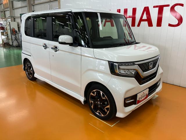 N−BOXカスタムG・Lターボホンダセンシング衝突被害軽減ブレーキシステム 両側オートスライドドア Bカメラ ステアリングスイッチ クルーズコントロール USB接続端子 ETC Pスタート レーンアシスト パドルシフト キーフリー(神奈川県)の中古車