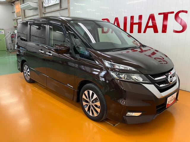 セレナハイウェイスターG衝突被害軽減ブレーキシステム 全周囲カメラ 後席モニター ステアリングスイッチ クルーズコントロール 電動パーキングブレーキ 両側オートスライドドア アイドリングストップ ETC キーフリー(神奈川県)の中古車