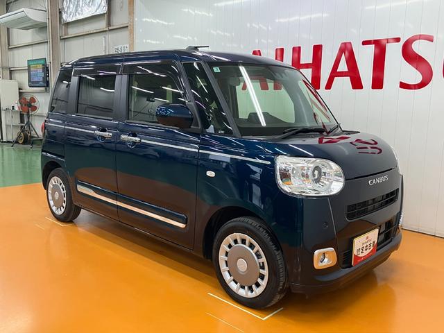 ムーヴキャンバスセオリーＧサポカーＳワイド適合　パノラマモニター対応　電動パーキングブレーキ　シートヒーター　両側オートスライドドア　Ｐスタート　ステアリングスイッチ　ＵＳＢ接続端子　コーナーセンサー　ホッとカップホルダー（神奈川県）の中古車