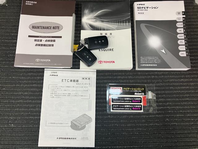エスクァイアＸｉ　ナビ　Ｐスタート　ＥＴＣ　キーフリーナビ　ステアリングスイッチ　Ｐスタート　横滑り防止機能　誤発進抑制装置　アイドリングストップ　オートハイビーム　片側オートスライドドア　ＥＴＣ　電動格納ミラー　パワーウィンドウ　キーフリー（神奈川県）の中古車