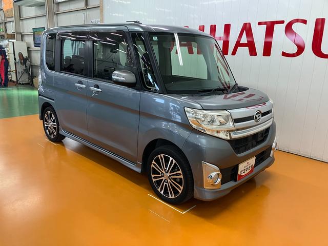 タントカスタムRS SAミラクルオープンドア Bカメラ 後席モニター ステアリングスイッチ Pスタート 両側オートスライドドア 誤発進抑制装置 横滑り防止機能 アイドリングストップ 電動格納ミラー キーフリー(神奈川県)の中古車