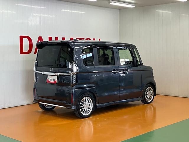 Ｎ−ＢＯＸカスタムＬターボ　ナビ　ドラレコ　ＥＴＣ　後席モニター　キーフリー衝突軽減ブレーキシステム　ドラレコ　Ｂカメラ　後席モニター　ナビ　オートクルーズコントロール　電動パーキングブレーキ　ＥＴＣ　Ｐスタート　両側オートスライドドア　ステアリングスイッチ　キーフリー（神奈川県）の中古車