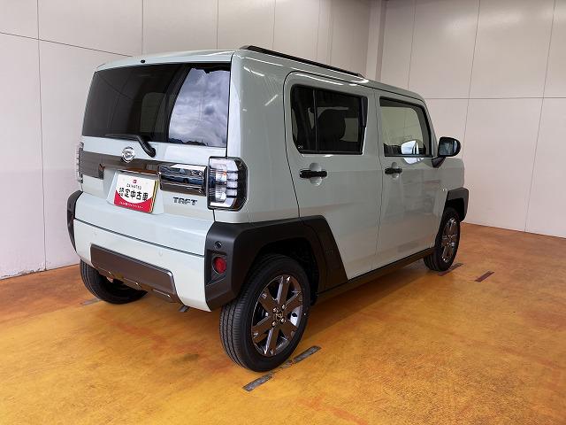 タフトＧ　ダーククロムベンチャーサポカーＳワイド適合　スカイフィールトップ　パノラマモニター対応　電動パーキングブレーキ　全車速追従機能付ＡＣＣ　ステアリングスイッチ　シートヒーター　ＵＳＢ接続端子　Ｐスタート　コーナーセンサー（神奈川県）の中古車