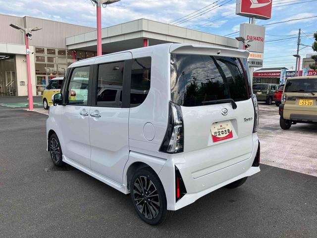 タントカスタムＲＳ　パノラマモニター標準装備！保証　１年間・距離無制限付き・　走行距離１５ｋｍ・　ＣＤチューナー　パノラマモニター　両側電動スライドドア　電動パーキング　シートヒーター　、ＬＥＤヘッドライト　１５インチアルミホイール　スマートキー（東京都）の中古車