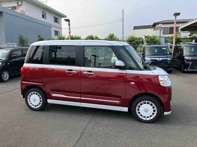 ムーヴキャンバスストライプスＧ　パノラマモニター標準装備です！保証　１年間・距離無制限付き・　走行距離１８４４ｋｍ・　ＣＤチューナー　パノラマモニター　両側電動スライドドア　電動パーキング　シートヒーター　ＬＥＤヘッドライト　オートライト　前後コーナーセンサー（東京都）の中古車