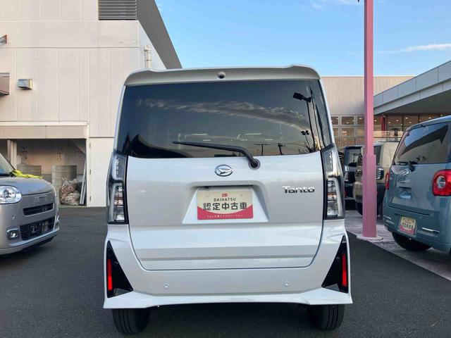 タントカスタムＲＳ　パノラマモニター標準装備！！保証　新車保証・まごころ保証　１年間・走行距離無制限付き　ＣＤチューナー　パノラマモニター　電動パーキング　１５インチアルミホイール　シートヒーター　両側電動スライドドア　オートハイビーム（東京都）の中古車