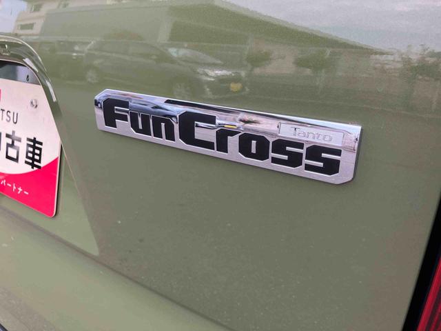 タントファンクロスターボ　７インチ純正ナビゲーション搭載！！保証　新車保証・まごころ保証　１年間走行距離無制限付き　走行距離２，９４７ｋｍ　７インチ純正ナビゲーション　前後ドライブレコーダー　バックモニター　ＥＴＣ　１５インチアルミホイル　両側電動スライドドア（東京都）の中古車