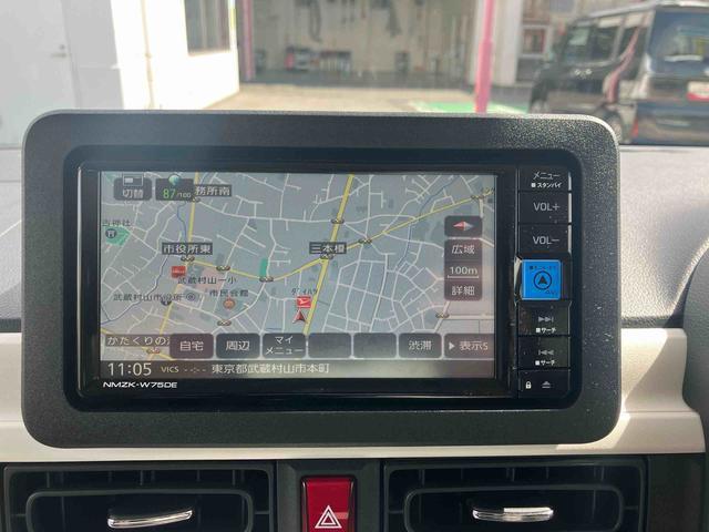 ムーヴキャンバスストライプスＧ　ナビ、ＥＴＣ装備車！保証　新車保証・まごころ保証　１年間・走行距離無制限付き　走行距離４２１１ｋｍ　７インチ純正ナビ、バックカメラ、ＥＴＣ、両側電動スライドドア　シートヒーター　ＬＥＤヘッドライト　ドライブレコーダー（東京都）の中古車