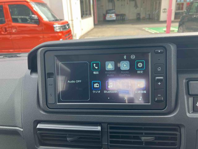 ハイゼットカーゴクルーズターボ　　届け出済み未使用車保証　新車保証・まごころ保証　１年間・走行距離無制限付き　走行距離１０ｋｍ　６．８インチスマホ連携ディスプレイオーディオ　バックモニター　電動格納ミラー　スマートキー　オーバーヘッドシェルフ（東京都）の中古車