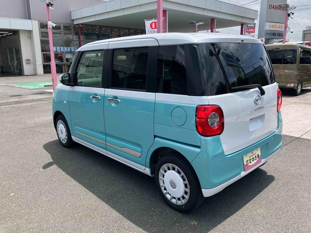 ムーヴキャンバスストライプスGターボ 7インチナビ ドラレコ ETC搭載!保証 新車保証・まごころ保証 1年間・走行距離無制限付き 走行距離6,099km・7インチ純正ナビゲーション・バックカメラ・前後ドライブレコーダー・ETC・LEDヘッドライト 両側電動スライドドア(東京都)の中古車