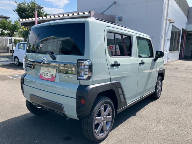 タフトGターボ ダーククロムベンチャー保証 新車保証・まごころ保証 1年間・走行距離無制限付き・走行距離4425km 7インチ純正ナビゲーション・パノラマカメラ・アダプティブクルーズコントロール LEDヘッドライト 15インチアルミホイル(東京都)の中古車