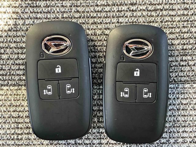 ムーヴキャンバスストライプスＧ　７インチナビ　ドラレコ　ＥＴＣ搭載！！保証　１年間・距離無制限付き　走行距離３３１８ｋｍ　７インチ純正ナビゲーション　バックモニター　前後ドライブレコーダー　ＥＴＣ　ＬＥＤヘッドライト　両側電動スライドドア　電動パーキング　オートライト（東京都）の中古車