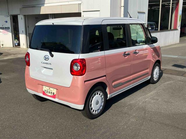 ムーヴキャンバスストライプスＧ　７インチナビ　ドラレコ　ＥＴＣ搭載！！保証　１年間・距離無制限付き　走行距離３３１８ｋｍ　７インチ純正ナビゲーション　バックモニター　前後ドライブレコーダー　ＥＴＣ　ＬＥＤヘッドライト　両側電動スライドドア　電動パーキング　オートライト（東京都）の中古車