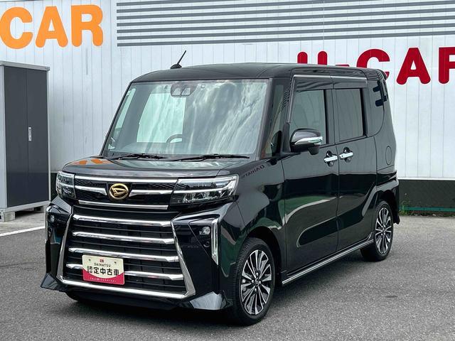 タントカスタムＲＳ　純正ナビ　ＥＴＣ　ドライブレコーダー保証　新車保証・まごころ保証　１年間・走行距離無制限付き　純正ナビ　ＥＴＣ車載器　ドライブレコーダー　両側電動スライドドア　クルーズコントロール　パノラマモニター　前席シートヒーター（東京都）の中古車