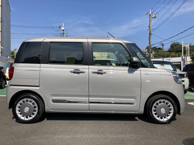 ムーヴキャンバスセオリーＧ　電動パーキングブレーキ　シートヒーター保証　新車保証・まごころ保証　１年間・走行距離無制限付き　電動パーキングブレーキ　キーフリーシステム　前席シートヒーター　コーナーセンサー　ＬＥＤヘッドランプ　ＬＥＤフォグランプ（東京都）の中古車