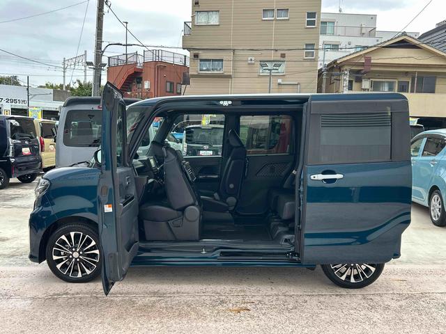タントカスタムRS 純正ナビ ETC車載器 ドライブレコーダー保証 新車保証・まごころ保証 1年間・走行距離無制限付き 純正7インチナビ ETC車載器 パノラマモニター ドライブレコーダー 両側電動スライドドア 前席シートヒーター 電動パーキングブレーキ(東京都)の中古車