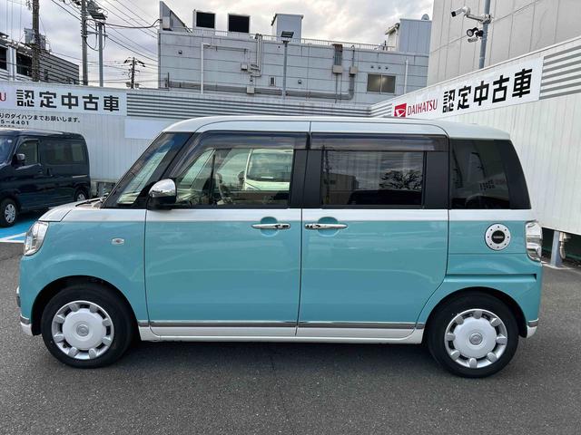 ムーヴキャンバスＧメイクアップＶＳ　ＳＡIII　ナビ　ＥＴＣ　ドラレコ保証　新車保証・まごころ保証　１年間・走行距離無制限付き　純正８インチナビ　ＥＴＣ車載器　ドライブレコーダー　両側電動スライドドア　運転席シートヒーター　キーフリーシステム　パノラマモニター（東京都）の中古車