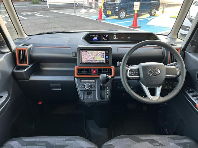 タントファンクロスターボ　純正ナビ　ＥＴＣ　ドライブレコーダー保証　新車保証・まごころ保証　１年間・走行距離無制限付き　純正７インチナビ　ＥＴＣ車載器　前後録画ドライブレコーダー　バックカメラ　両側電動スライドドア　前席シートヒーター　電動パーキングブレーキ（東京都）の中古車