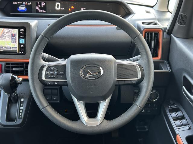 タントファンクロスターボ　純正ナビ　ＥＴＣ　ドライブレコーダー保証　新車保証・まごころ保証　１年間・走行距離無制限付き　純正７インチナビ　ＥＴＣ車載器　前後録画ドライブレコーダー　バックカメラ　両側電動スライドドア　前席シートヒーター　電動パーキングブレーキ（東京都）の中古車