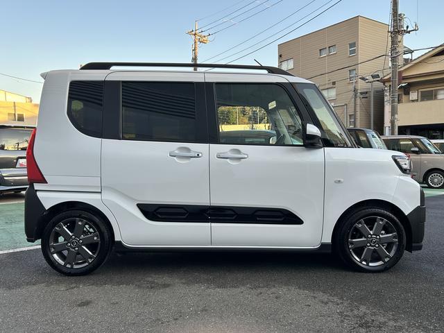 タントファンクロスターボ　純正ナビ　ＥＴＣ　ドライブレコーダー保証　新車保証・まごころ保証　１年間・走行距離無制限付き　純正７インチナビ　ＥＴＣ車載器　前後録画ドライブレコーダー　バックカメラ　両側電動スライドドア　前席シートヒーター　電動パーキングブレーキ（東京都）の中古車