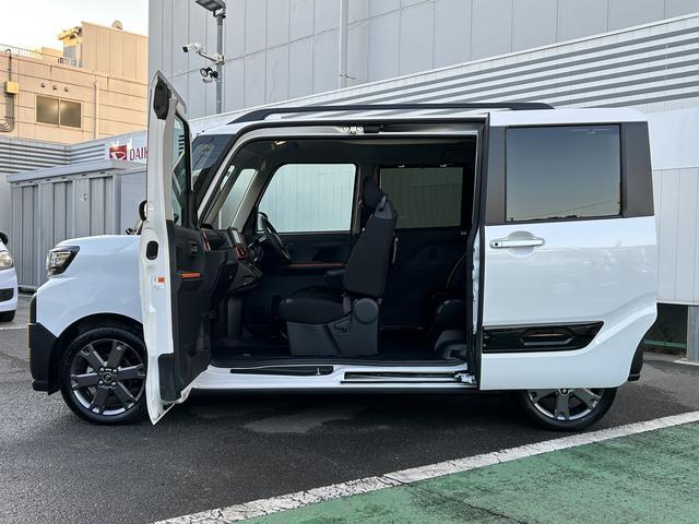 タントファンクロスターボ　純正ナビ　ＥＴＣ　ドライブレコーダー保証　新車保証・まごころ保証　１年間・走行距離無制限付き　純正７インチナビ　ＥＴＣ車載器　前後録画ドライブレコーダー　バックカメラ　両側電動スライドドア　前席シートヒーター　電動パーキングブレーキ（東京都）の中古車