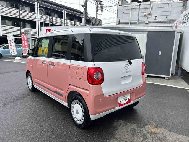ムーヴキャンバスストライプスＧターボ　キーフリーシステム　電動スライドドア保証　新車保証・まごころ保証　１年間・走行距離無制限付き　キーフリーシステム　両側電動スライドドア　前席シートヒーター　ＬＥＤヘッドランプ　クルーズコントロール　アイドリングストップ（東京都）の中古車