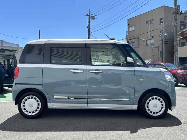 ムーヴキャンバスストライプスG 9インチディスプレイオーディオ装備保証 新車保証・まごころ保証 1年間・走行距離無制限付き・9インチディスプレイオーディオ装備・LEDヘッドライト装備・シートヒーター装備(東京都)の中古車