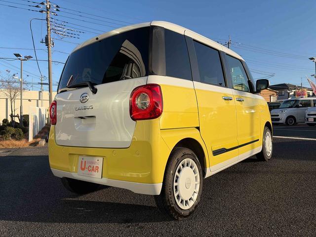 ムーヴキャンバスストライプスG 車検R9.6 LED 両側パワスラドア当社社用車UP 1年保証走行距離無制限 新車保証継承 車検R9.6 LEDヘッドライト 前後コーナーセンサー スマアシ 電動パーキングブレーキ 禁煙車 運転席助手席シートヒーター(埼玉県)の中古車