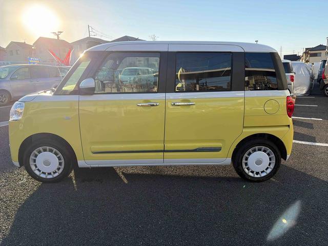 ムーヴキャンバスストライプスG 車検R9.6 LED 両側パワスラドア当社社用車UP 1年保証走行距離無制限 新車保証継承 車検R9.6 LEDヘッドライト 前後コーナーセンサー スマアシ 電動パーキングブレーキ 禁煙車 運転席助手席シートヒーター(埼玉県)の中古車