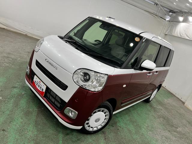 ムーヴキャンバスストライプスＧ　走行６２７キロ／ＬＥＤヘッドランプ保証１年間・距離無制限付き（埼玉県）の中古車